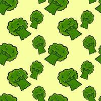 broccoli tapet, illustration, vektor på vit bakgrund.