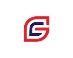 cg gc logotyp design vektor mall