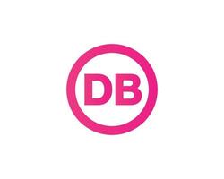 db-bd-Logo-Design-Vektorvorlage vektor