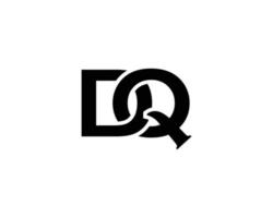 dq qd-Logo-Design-Vektorvorlage vektor