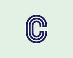 cc-Logo-Design-Vektorvorlage vektor