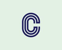 cc logotyp design vektor mall