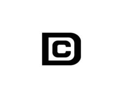 DC-CD-Logo-Design-Vektorvorlage vektor
