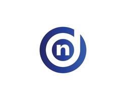 dn nd-Logo-Design-Vektorvorlage vektor