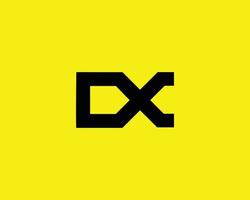 dx xd logotyp design vektor mall