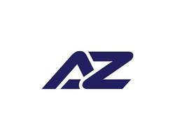 az za logotyp design vektor mall