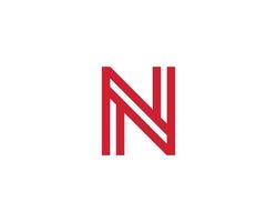 n-Logo-Design-Vektorvorlage vektor
