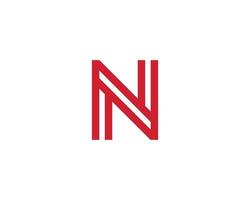 n logotyp design vektor mall