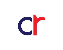 cr rc-Logo-Design-Vektorvorlage vektor