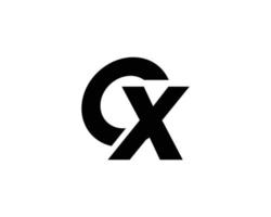 cx xc-Logo-Design-Vektorvorlage vektor
