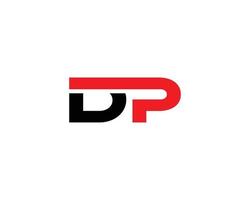 dp pd logotyp design vektor mall