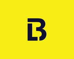 bl lb-Logo-Design-Vektorvorlage vektor