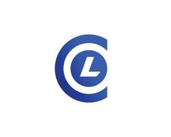 cl lc-Logo-Design-Vektorvorlage vektor