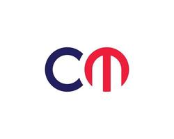 cm mc-Logo-Design-Vektorvorlage vektor