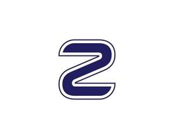 z logotyp design vektor mall