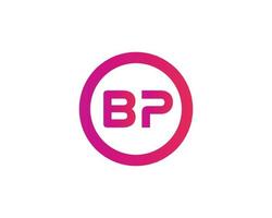 bp pb-Logo-Design-Vektorvorlage vektor