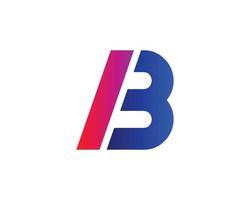 bi ib logotyp design vektor mall