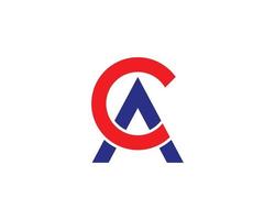 ca ac-Logo-Design-Vektorvorlage vektor