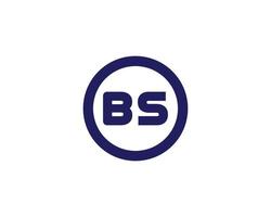 bs sb logotyp design vektor mall