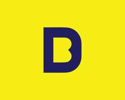 bd db-Logo-Design-Vektorvorlage vektor