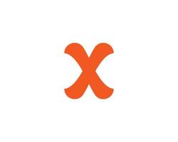 x logotyp design vektor mall