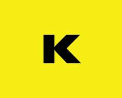 k logotyp design vektor mall