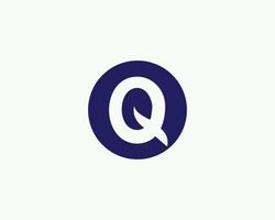 q logotyp design vektor mall