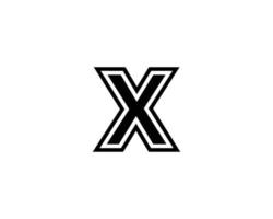 x xx logotyp design vektor mall
