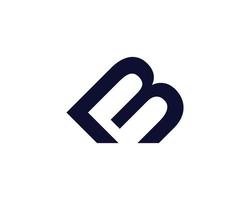 bm mb logotyp design vektor mall