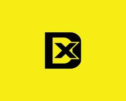 dx xd-Logo-Design-Vektorvorlage vektor