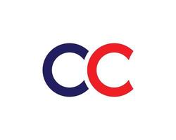 cc logotyp design vektor mall