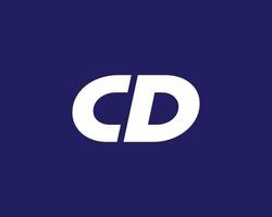 CD dc logotyp design vektor mall