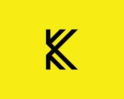 k logotyp design vektor mall