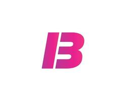 Bi ib-Logo-Design-Vektorvorlage vektor