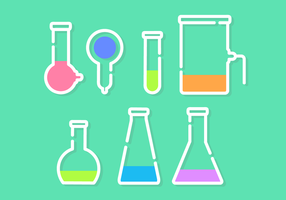 Kostenlose Minimalist Chemistry Kit Vector