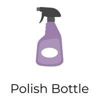 trendige polnische Flasche vektor