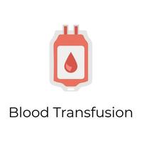 trendig blod transfusion vektor