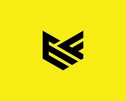 ef fe-Logo-Design-Vektorvorlage vektor