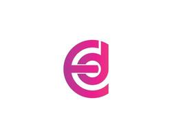 ed de Logo-Design-Vektorvorlage vektor