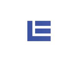 el le-Logo-Design-Vektorvorlage vektor