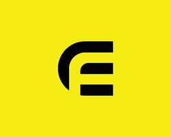 ef fe-Logo-Design-Vektorvorlage vektor