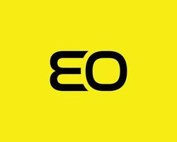 eo oe-Logo-Design-Vektorvorlage vektor