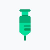 Impfstoff-Symbol. medizinische Ikone. Perfekt für die Präsentation von mobilen Apps auf der Website und andere Projekte. Icon-Design flachen Stil vektor