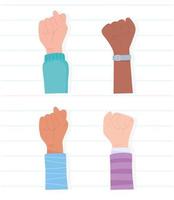 Hände protestieren vektor