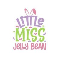 Little Miss Jelly Bean, Osterdesign für Kinder vektor