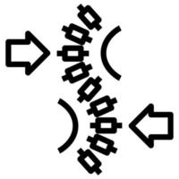 Chiropraktik-ClipArt-Symbol vektor