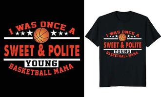 Basketball-T-Shirt-Design vektor