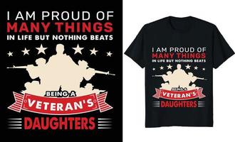 Veteranen-Tag-T-Shirt-Design, Vintage-T-Shirt-Design, Armee-T-Shirt-Design vektor