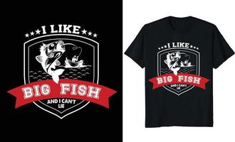fiske t skjorta design, fiske älskare t skjorta design vektor