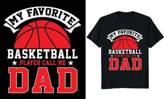 Basketball-T-Shirt-Design vektor